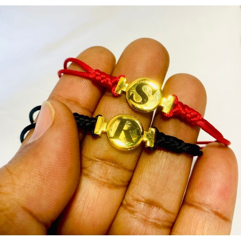 gelang titanium huruf anti luntur