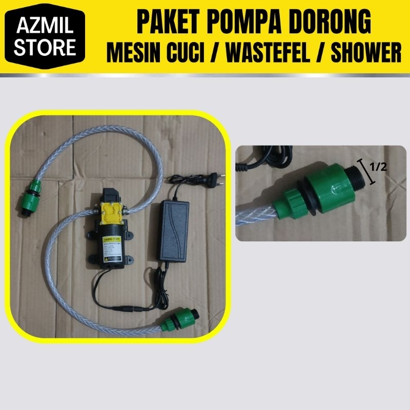 Pompa Dorong Water  Heater / Shower / Mesin Cuci / Wastafel