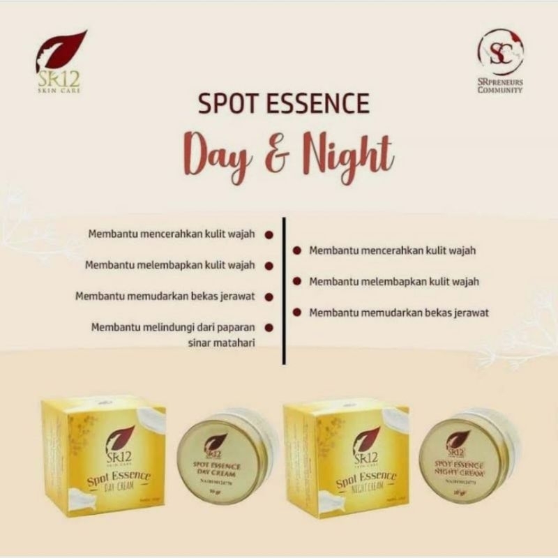 SPOT ESSENCE DAY CREAM SR12 HERBAL SKINCARE