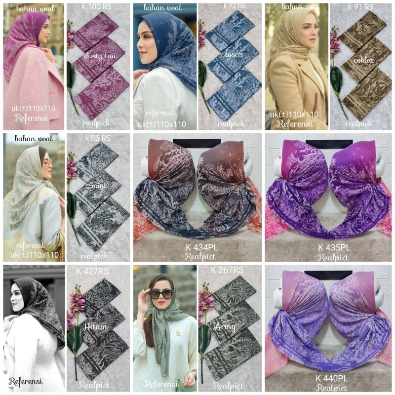 jilbab segi empat motif  voal motif laser cut jilbab denay motif lasercut terbaru grosir