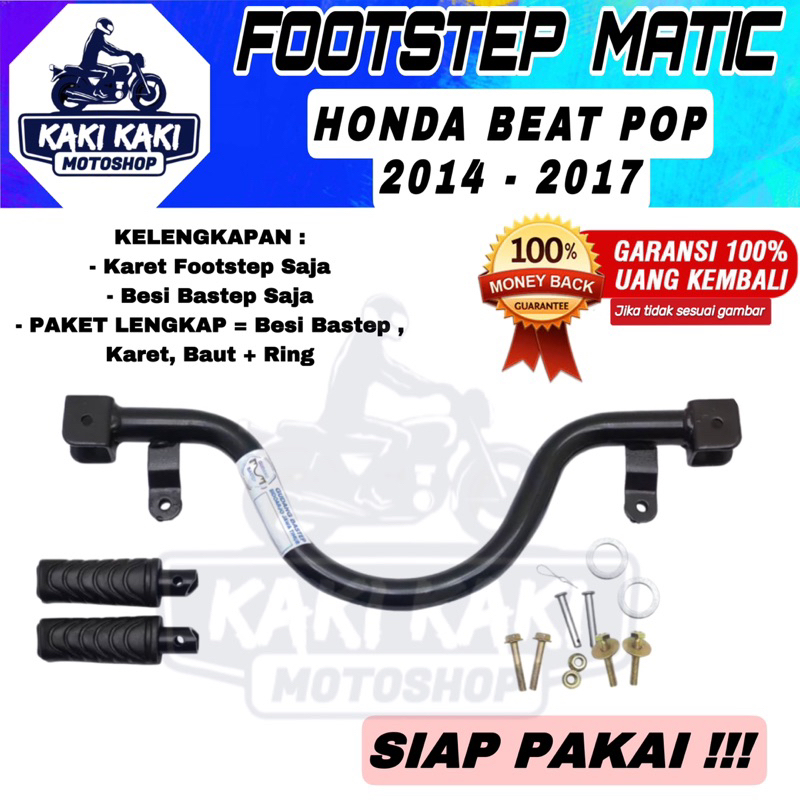 PAKET LENGKAP Step Bastep Bostep Postep Fostep Footstep Pijakan Kaki Depan Matic Beat POP 2014-2017