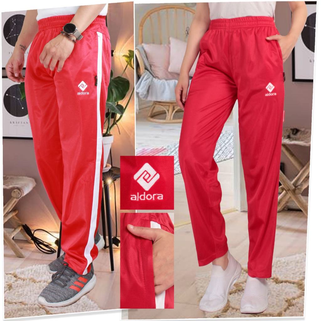 Celana Training 015 Merah - Putih Pria | Wanita