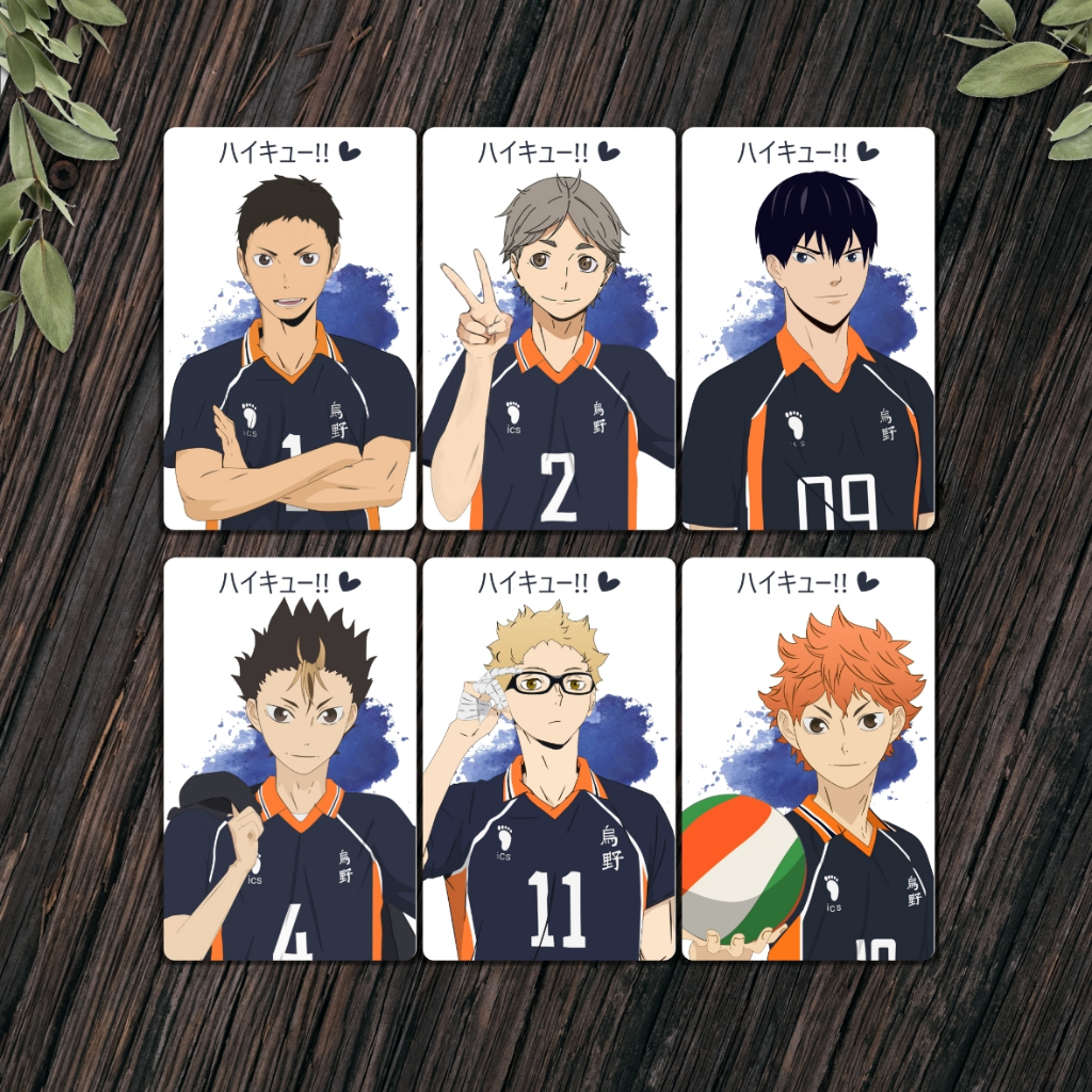 Photocard Anime Haikyuu 5.5 x 8.5 cm - Kageyama Tsukishima Oikawa Kenma Kuroo Bokuto Ushijima