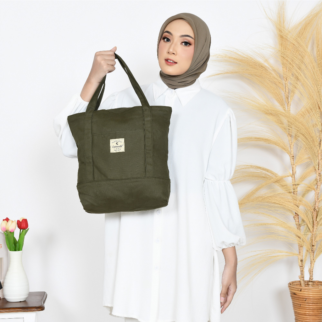 Tote Bag Wanita Bahan Kanvas Sueding polos dan kanvas Motif Tebal Lembut Bisa Custom Sablon Untuk Tas Seminar Souvenir Gift  goodie bag Pernikahan