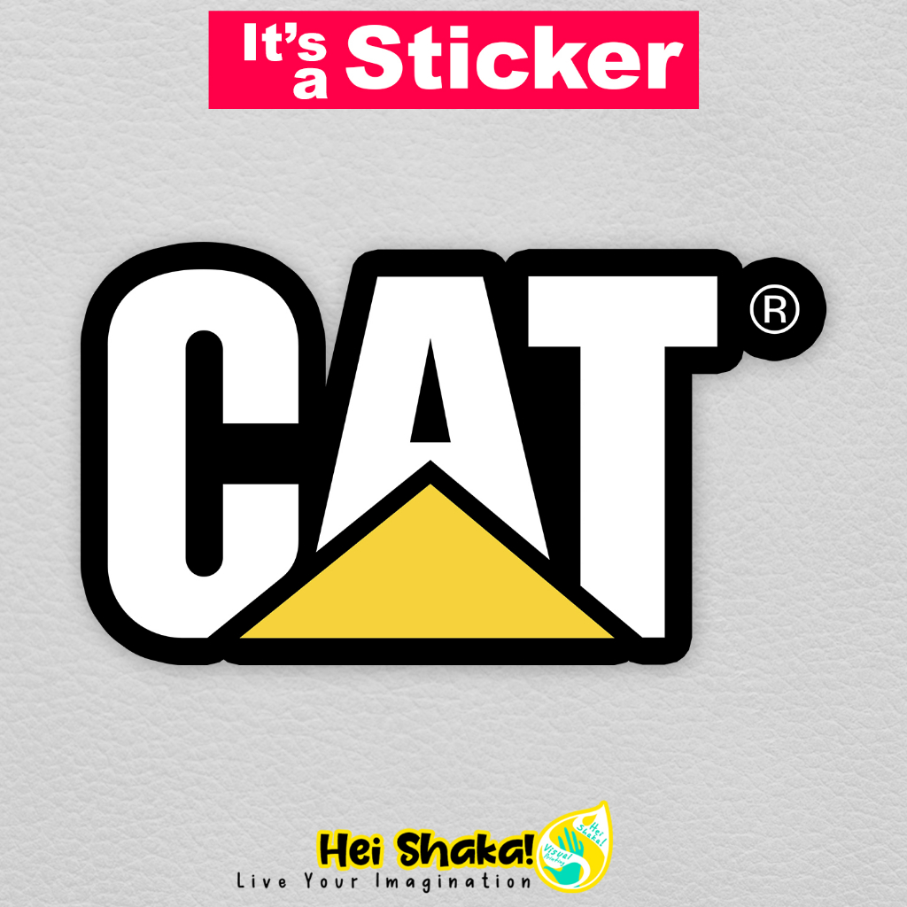 

Heishaka Stiker Cat Caterpillar Hitam Sticker Vinyl Anti Air