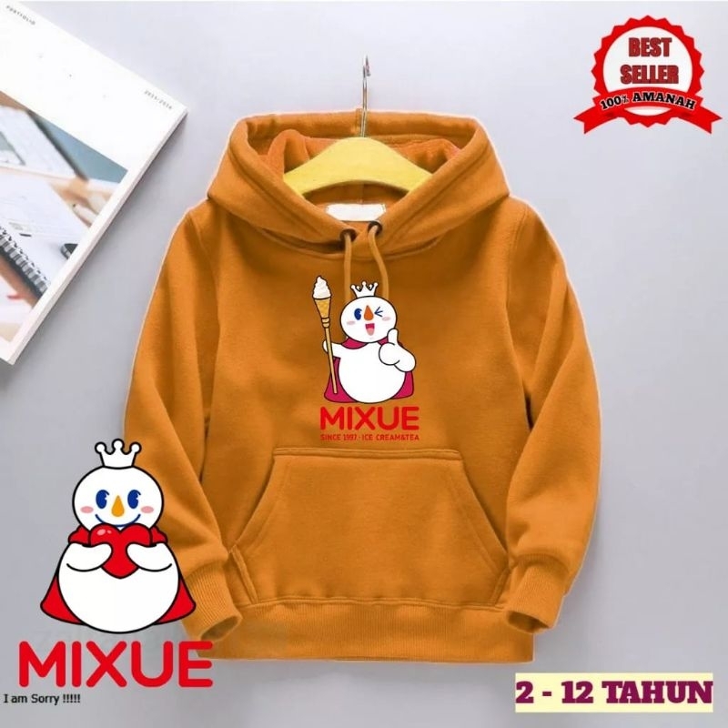 Hoodie anak mixue tanggung Usia 5-9 Tahun