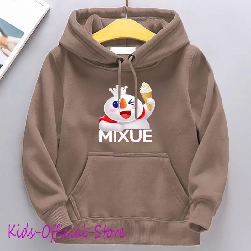 Hoodie anak mixue tanggung Usia 5-9 Tahun