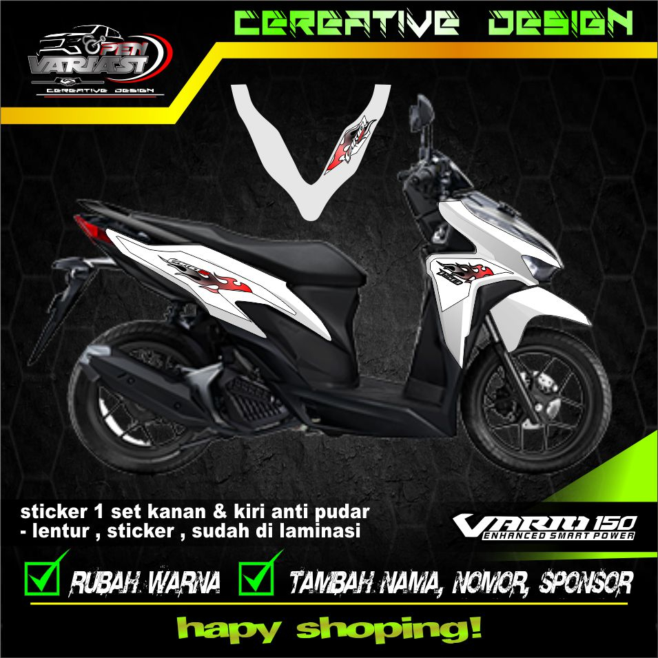 striping vario 125 motif api new Vario 150 striping terbaru