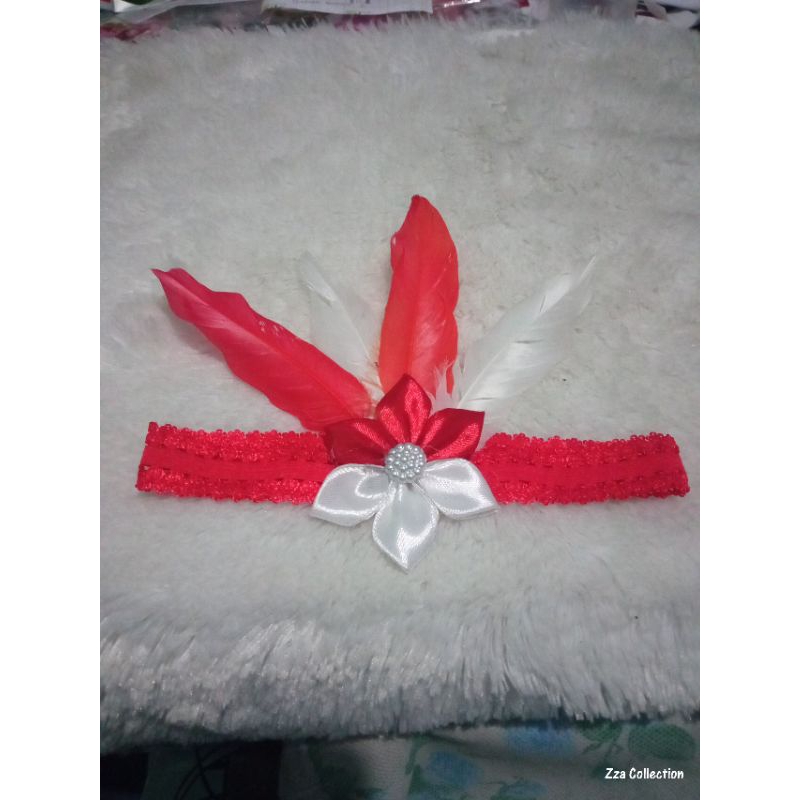 bando tari, bando bunga merah putih,bando merah putih,bando karnaval