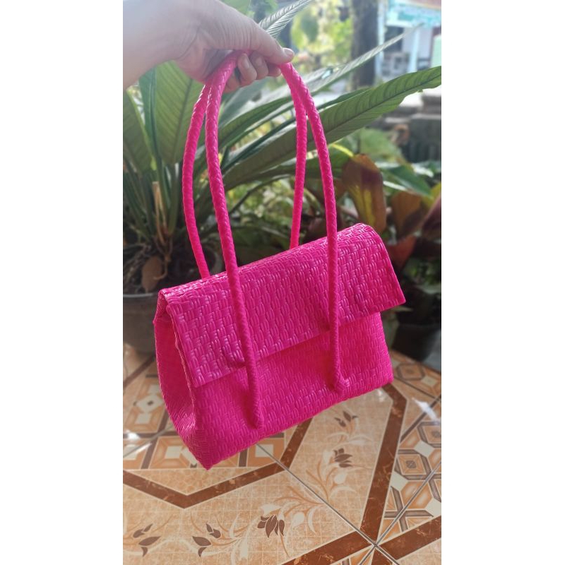Tas Anyaman Jali premium tutup Magnet/ukuran Medium/Tas wanita Kekinian