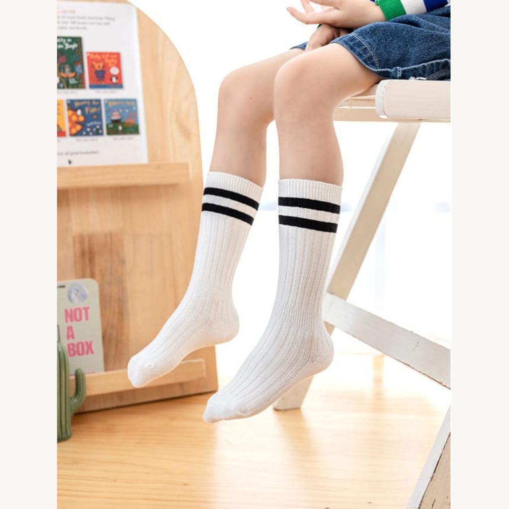 Stripe Socks | Kaos Kaki Anak Sekolah | Kaos Kaki Anak Perempuan | Kaos Kaki Anak Laki Laki