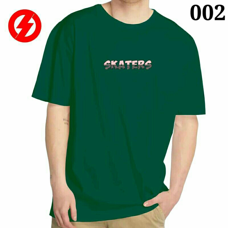 T-shirt DISTRO SKATERS HIJAU ARMY