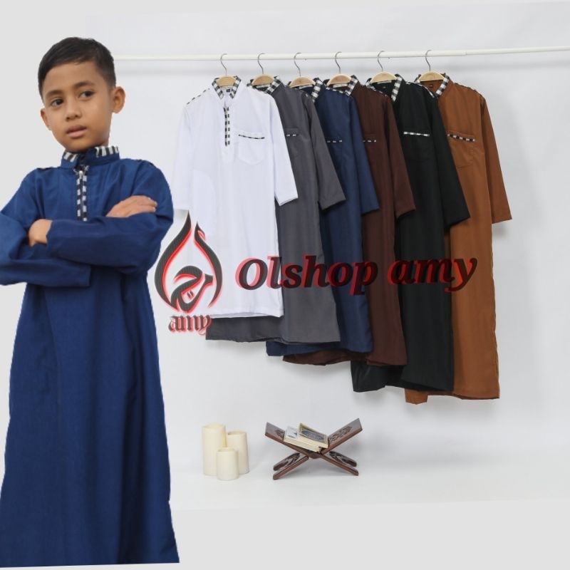 COD jubah anak laki laki  / gamis anak usia 2-11tahun Size XS S M L XL XXL