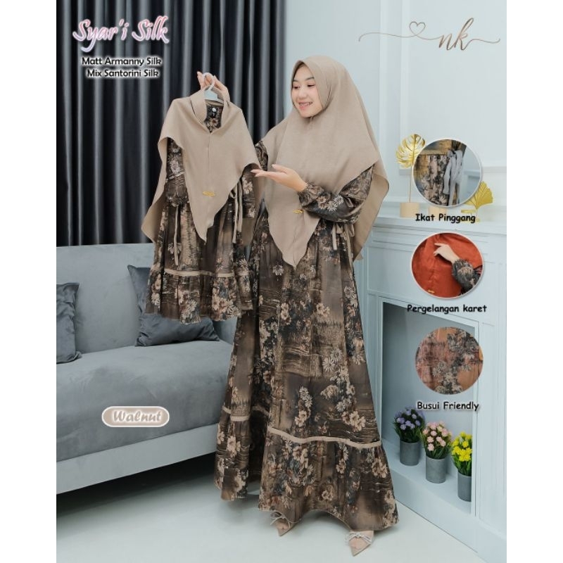 Gamis syar'i couple ibu dan anak ORI NK (HARGA ECER)