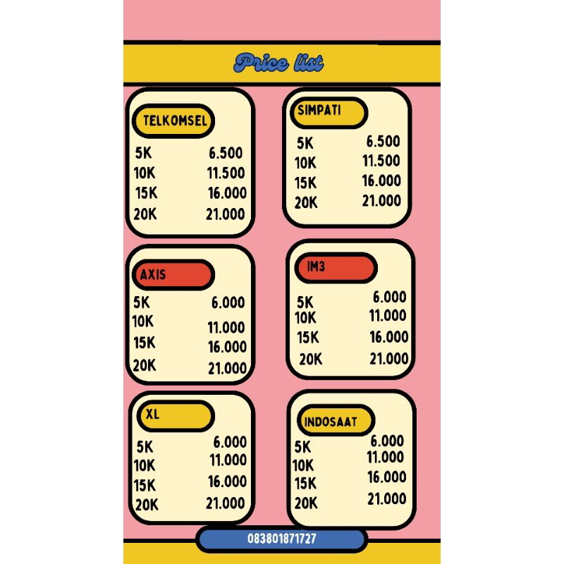 ISI PULSA ALL OPERATOR DAN ISI SALDO MURAH