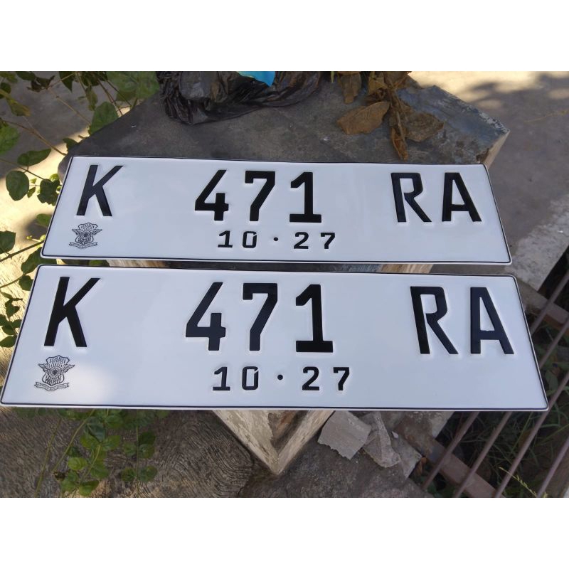 plat mobil font terbaru sepasang murah