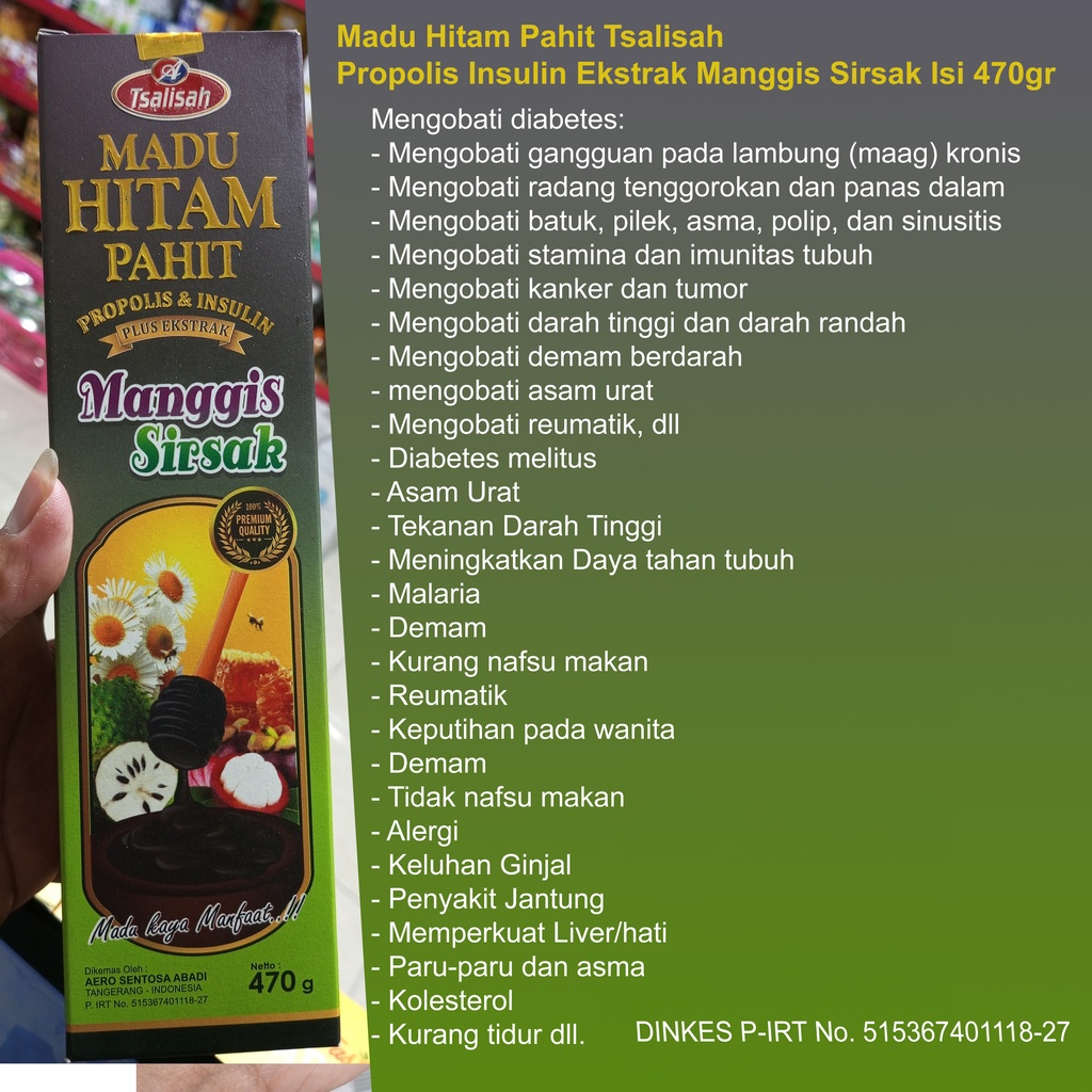 

MADU HITAM PAHIT TSALISAH ISI 470GR