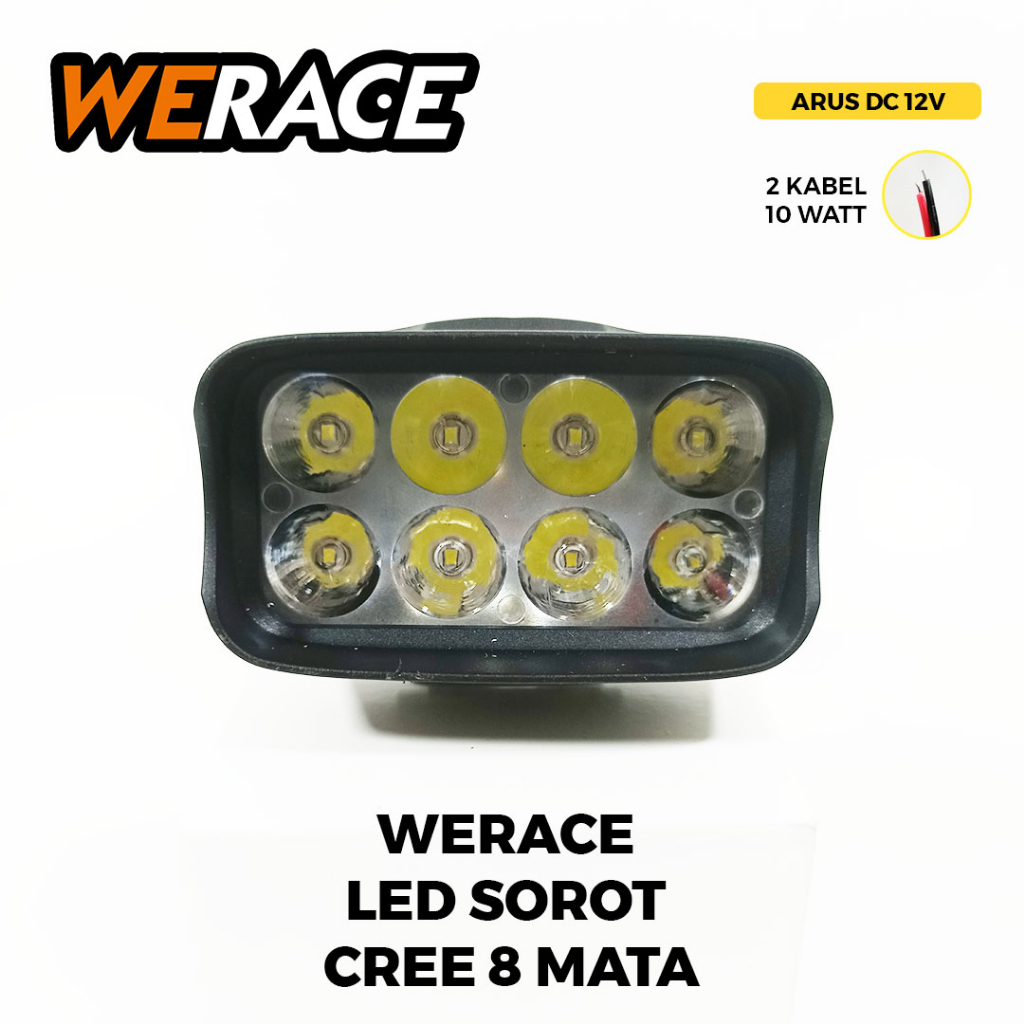 [WERACE] LAMPU TEMBAK SOROT CREE 6 MATA /8 MATA /15 MATA  / HARGA PER BIJI (SATUAN)