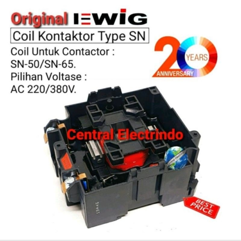 Koil Coil Kontaktor Contactor EWIG SN-50/SN-65.