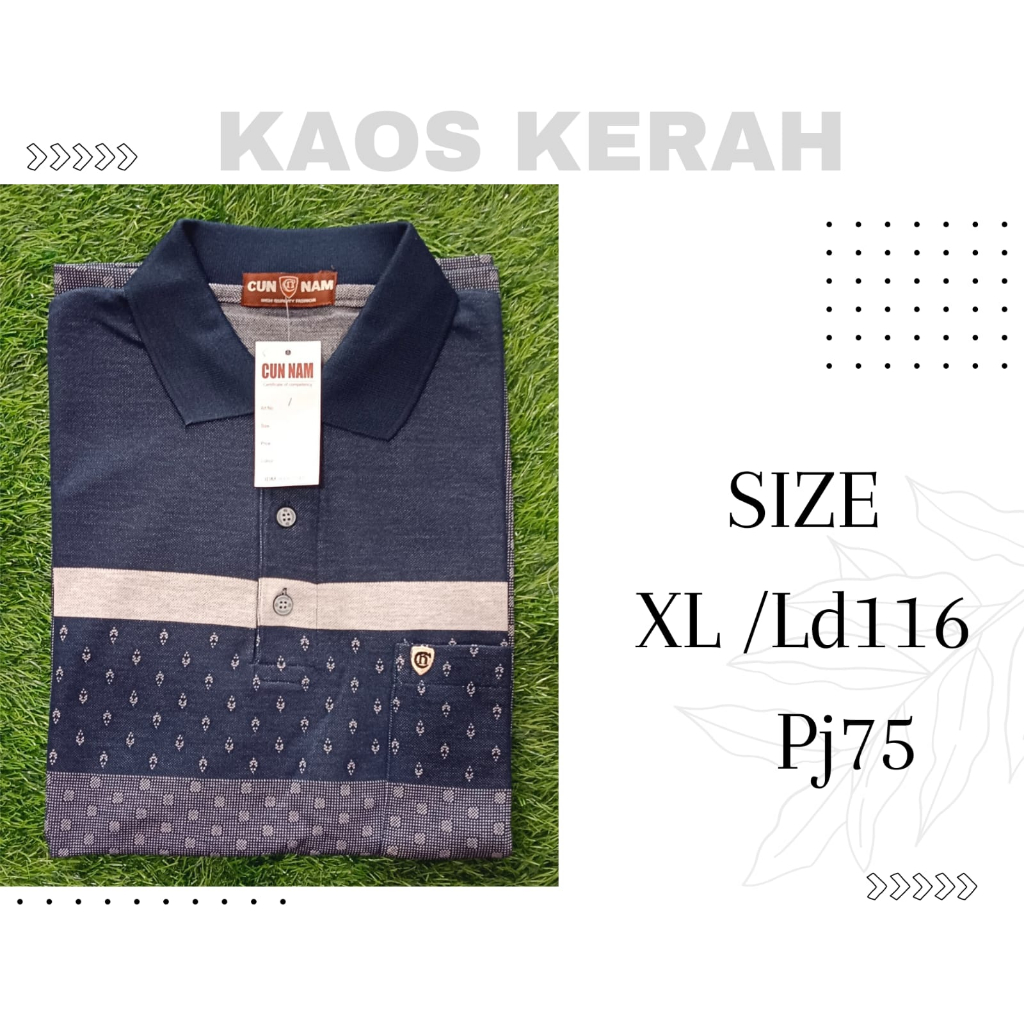 Kaos Kerah CUN NAM Pria - ORIGINAL BRAND