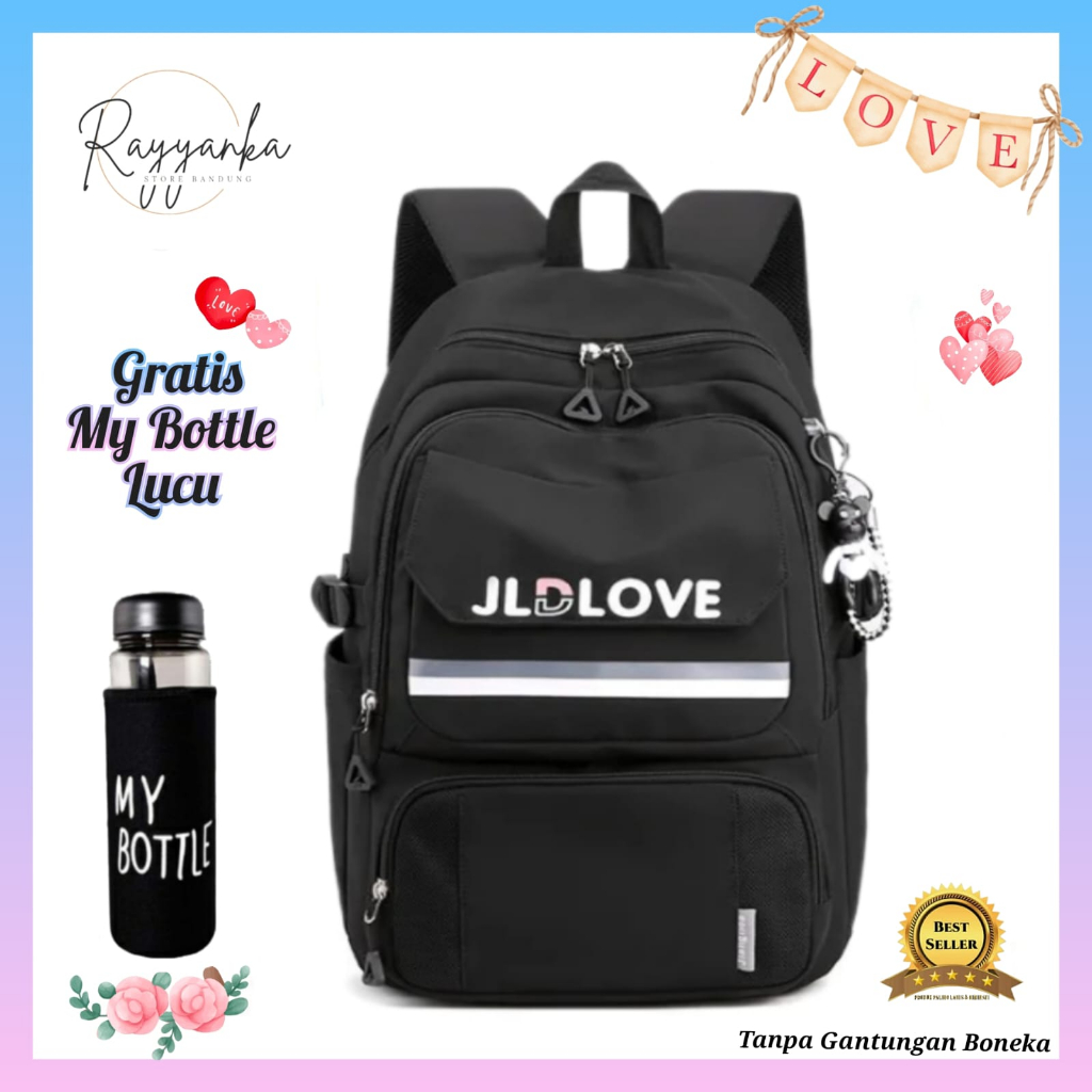 Ransel Anak Perempuan Remaja Sd Smp Sma Model Jfdle Bnq1 Gratis Botol Minum Lucu