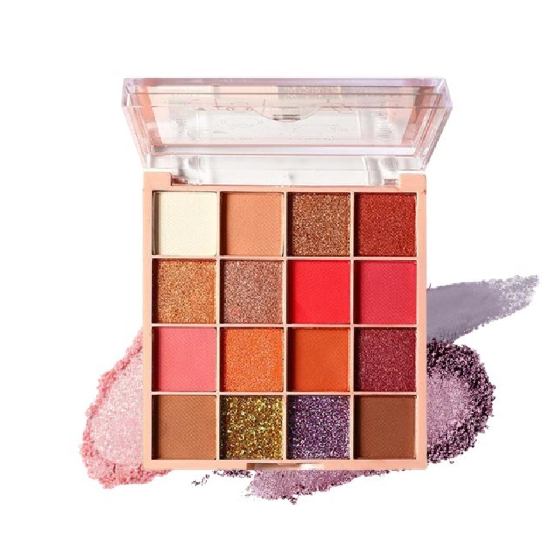 Lameila 3043 - Eyeshadow Palette 16 Warna Matte dan Pearlescent Waterproof Tahan Lama