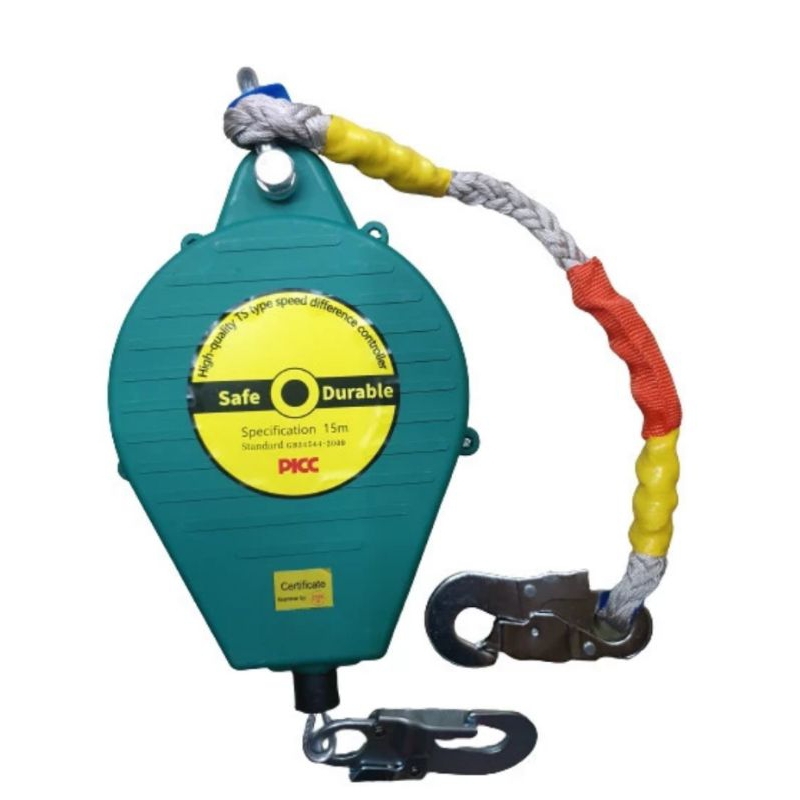 FALL ARRESTER RETRACTABLE LIFELINE SAFETY PREVENTION 10 METER
