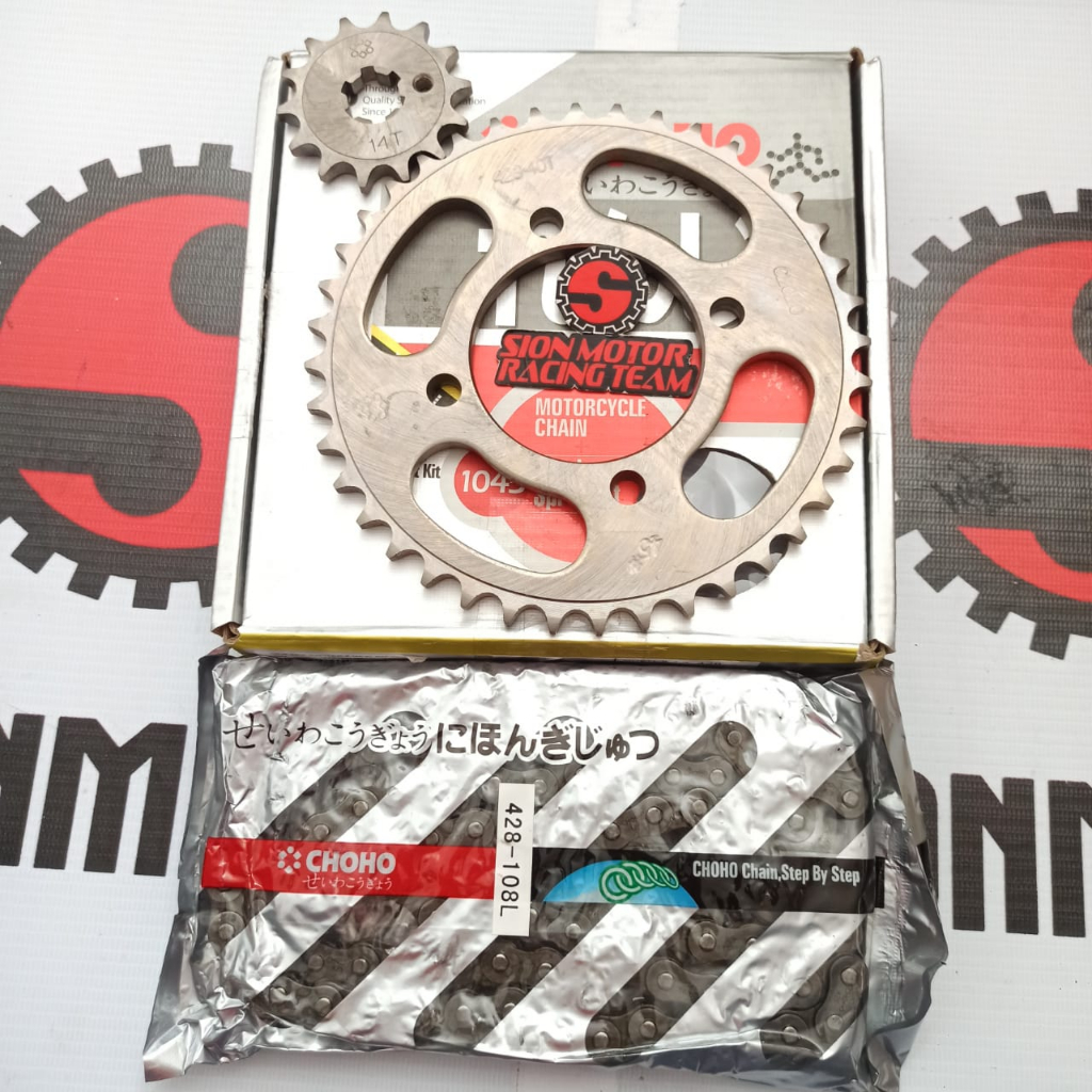Paket Gir / Gear Set Rantai Yamaha Jupiter Z 115 NEW Robot / Vega ZR RR / Force FI 40T 14T 428 - 108