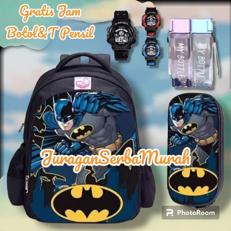 Tas Ransel Fashion Sekolah Anak Laki Laki PAUD TK SD Marvel Super Hero