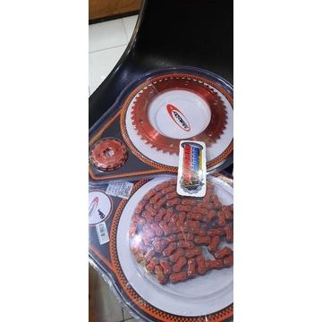 GER GIR SET DEPAN BELAKANG HONDA CRF 150 PLUS RANTAI RED SERIES 46T/15 atau 47T/15 SUPERMOTO MTDRY