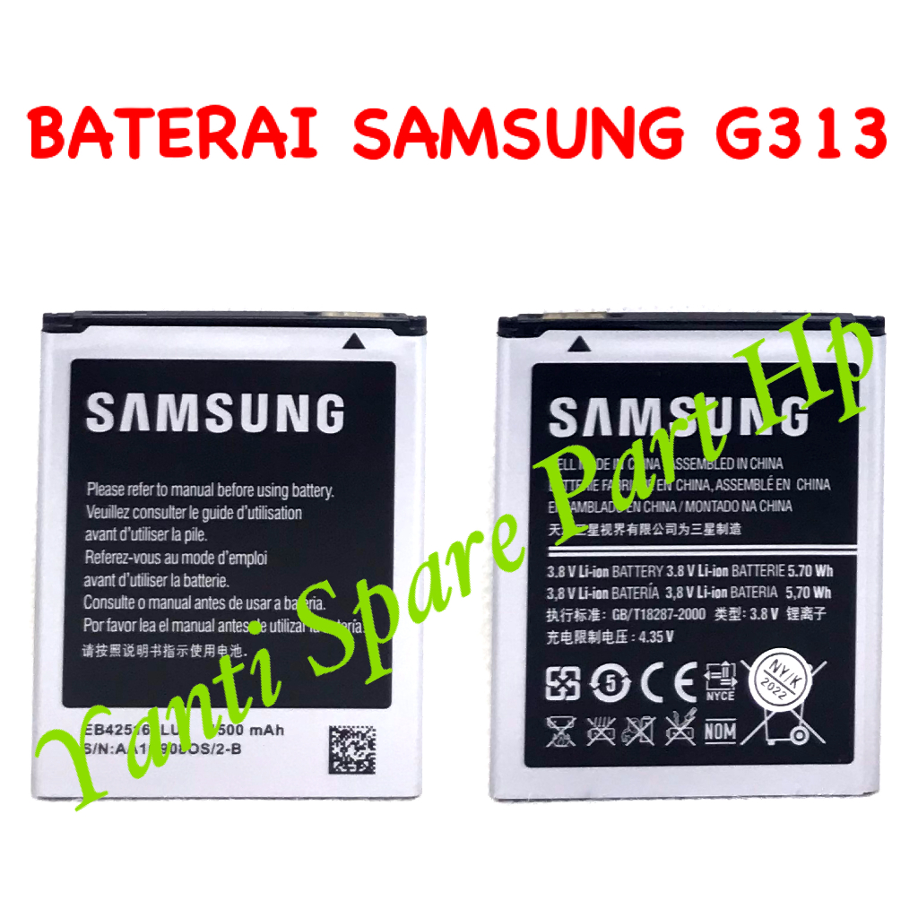 Baterai Samsung G313 S7272 S7262 S7270 S7275 B100AE Original New