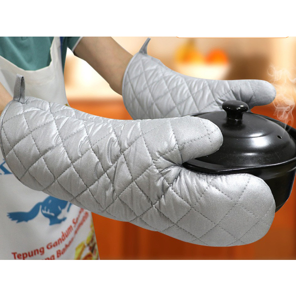 Sarung Tangan Anti Panas Tebal Oven Hand Glove Cotton Per Pasang