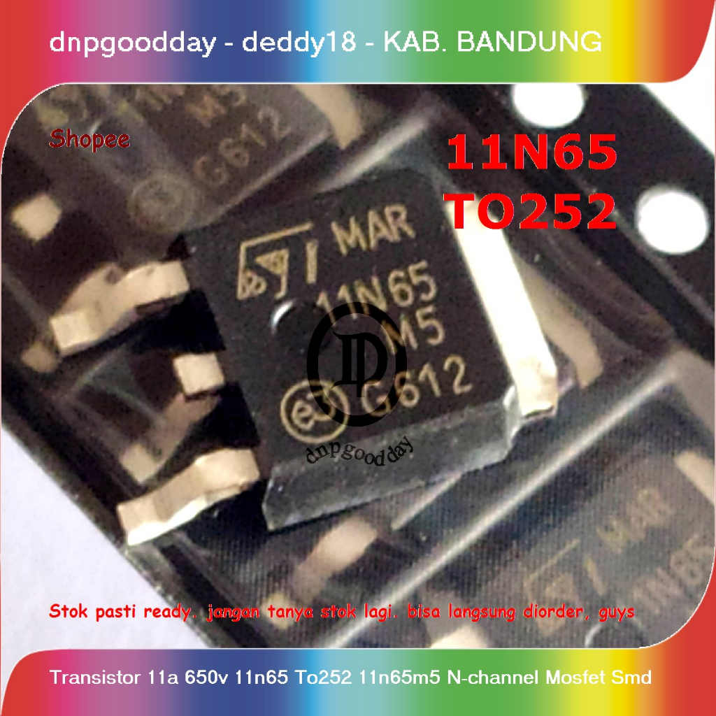 Transistor  11a  650v 11n65 T0252 11n65m5 N-channel Mosfet