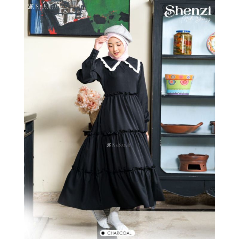 Shenzi Midi Dress by Kukasih