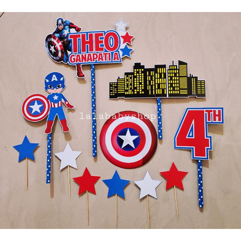 cake topper Captain America
