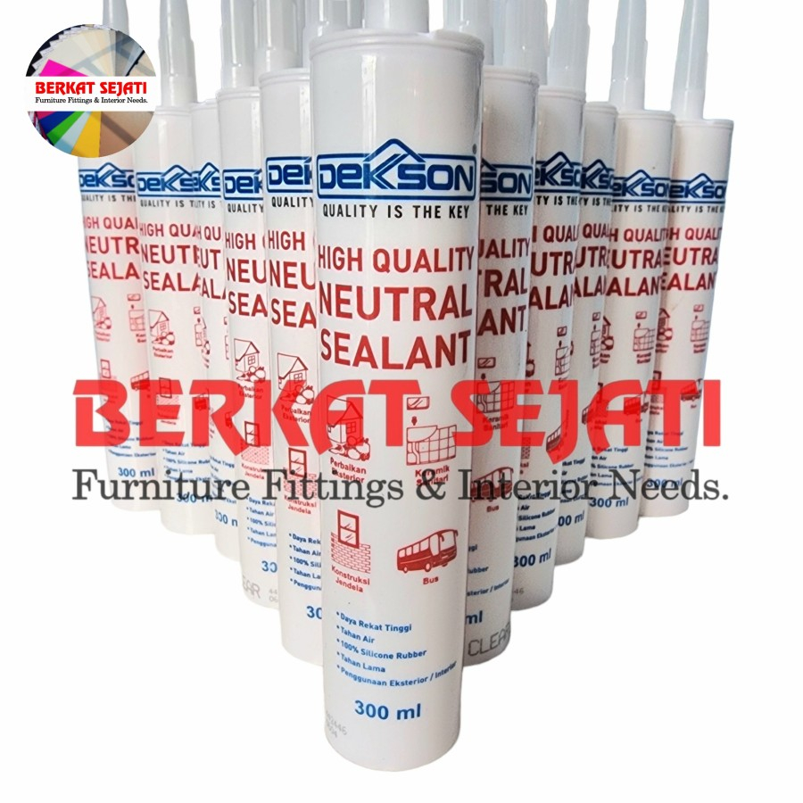 Lem Sealant DEKKSON Neutral / DEKSON Netral Silicone Kaca BROWN COKLAT
