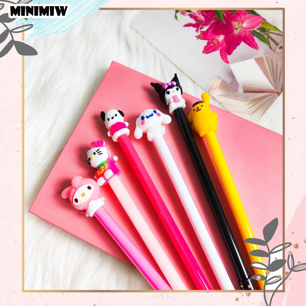 &quot;PULPEN GEL SANRIO PEN BOLPEN KARAKTER PENA DISNEY COD TERMURAH kitty keropi purin melody stationery alat  tulis kantor sekolah kado unik BY MINIMIW&quot;