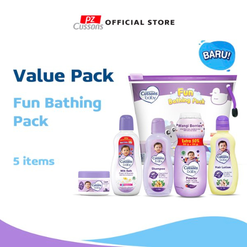 CUSSONS BABY Travel Essential Pack, Basic Essentiap Pack, Fun Bathing Essential Pack, dan Complete Essential Pack