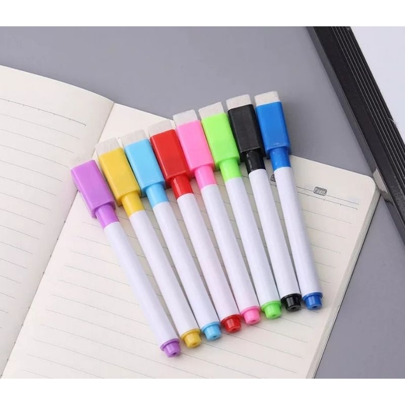 

Spidol Mini Papan Tulis White Board Dengan Penghapus / Sepidol Warna Warni