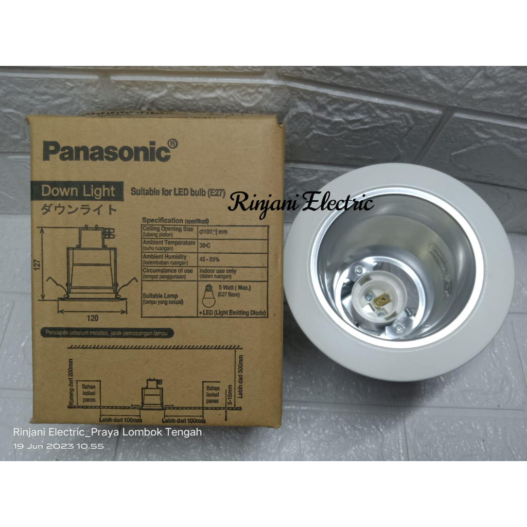 Downlight Fitting Panasonic 3.5 nlp71210031 putih