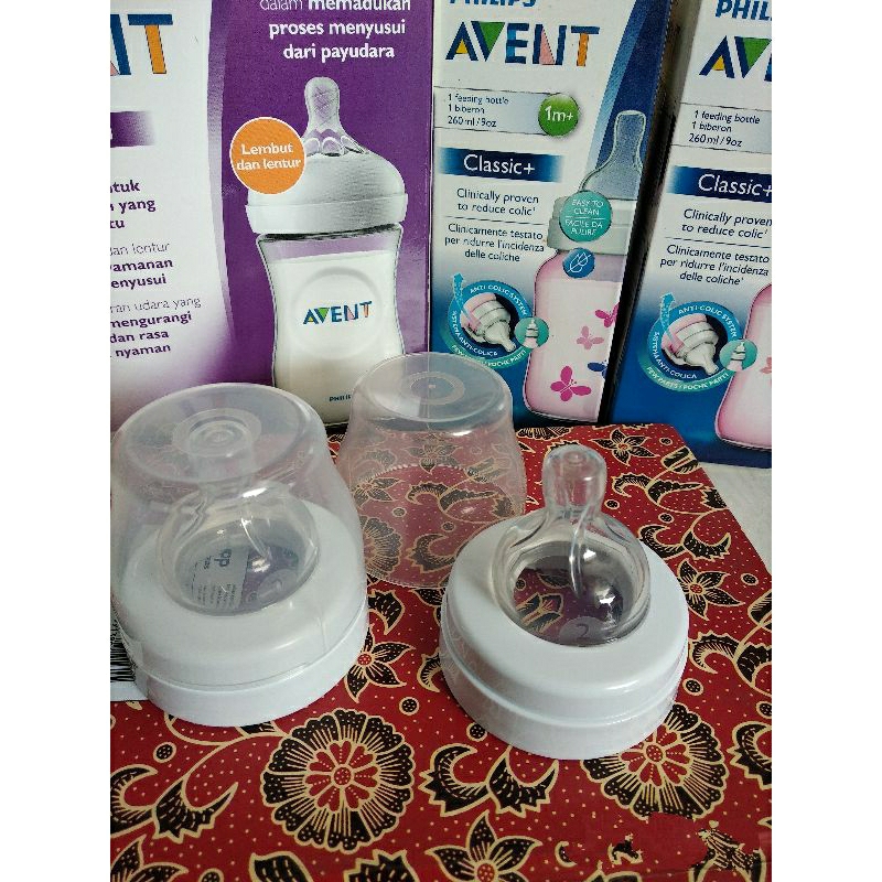 PHILIPS AVENT Cover Ring and Nipple 1M+ // Tutup Botol Philips Avent Natural