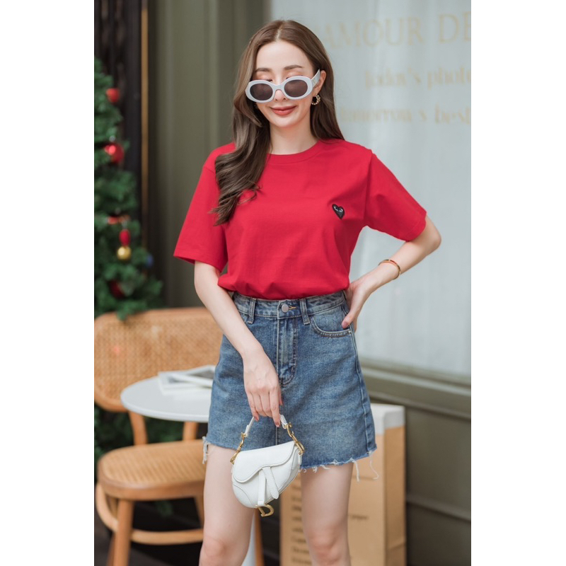 ATASAN LA DRESS PLAY MOTIF LOVE KAOS IMPORT BANGKOK (BJLD254)