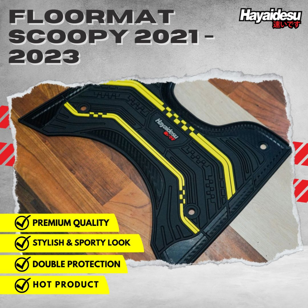 Hayaidesu Floor Mat New Honda Scoopy  2021-2023 Karpet Motor - Premium Quality