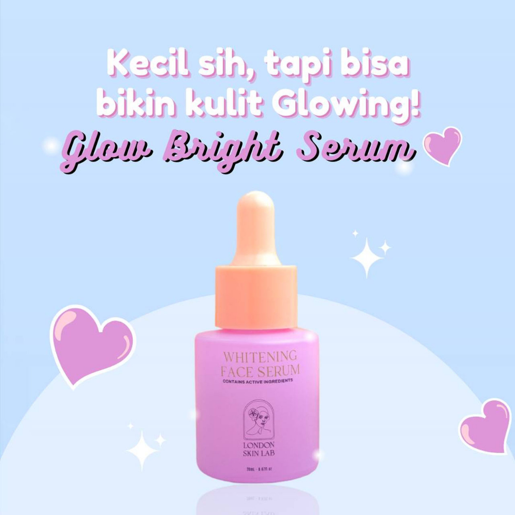 Serum Wajah Glowing Brightening - London Skin Lab Skincare Whitening Serum 20ml (BPOM)