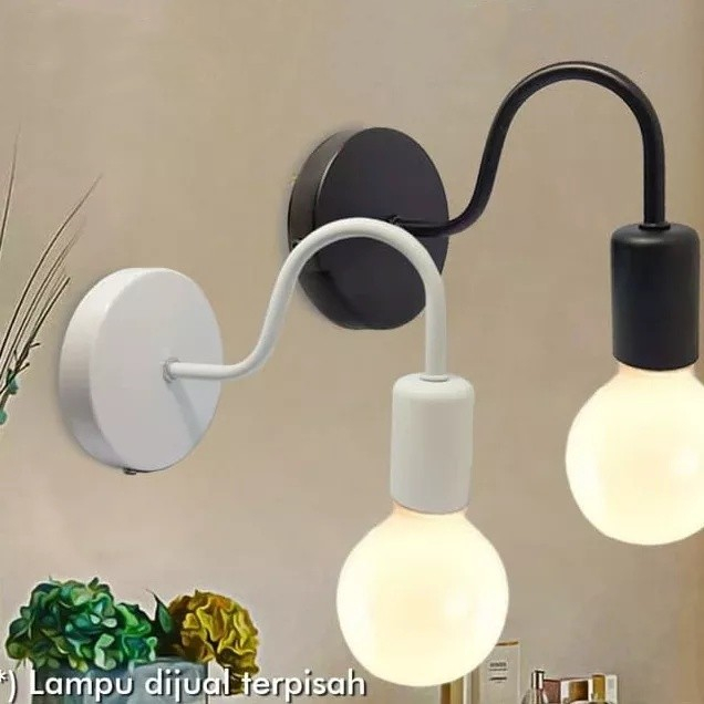 Fitting Lampu Dinding Retro Kap Lampu Dinding Retro E27 Edison