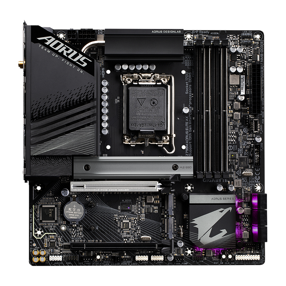 Gigabyte Z790M AORUS ELITE AX Intel LGA1700 Z790 DDR5 Raptor Lake Motherboard