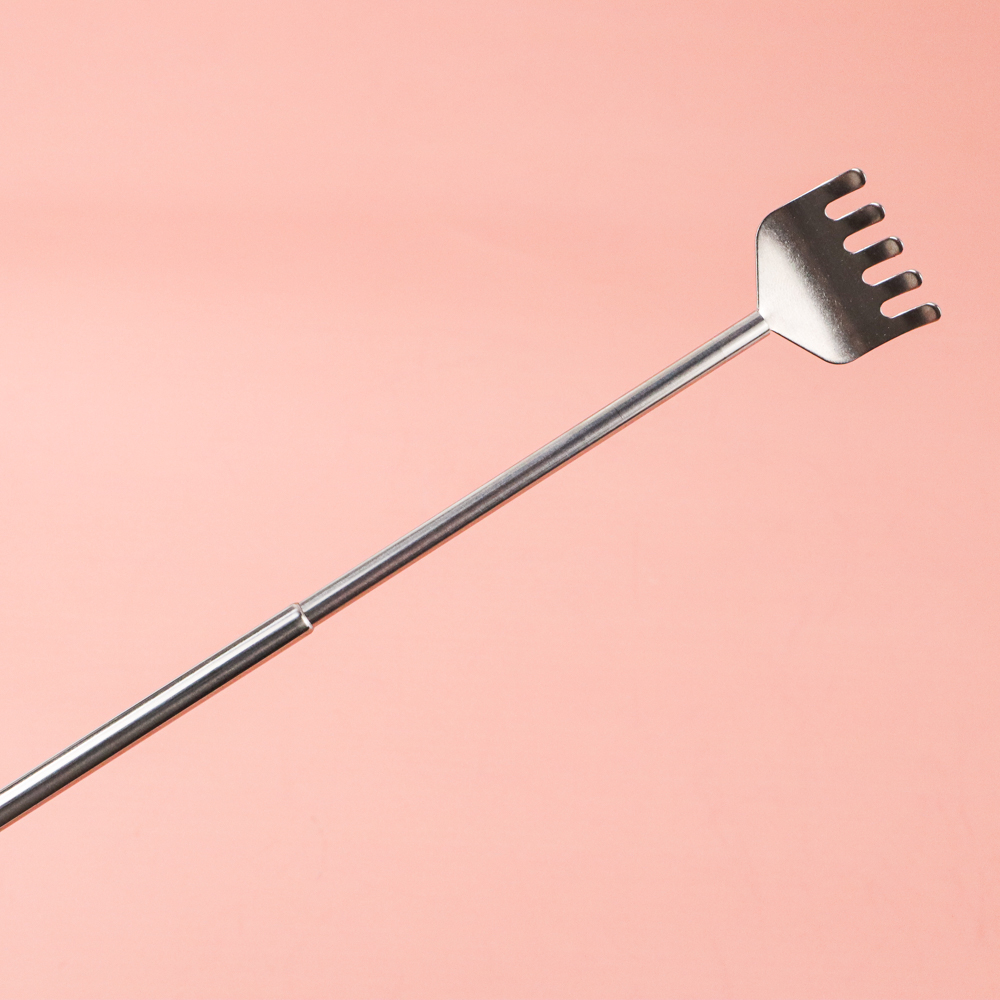 Alat Garuk Punggung Extendable Telescopic Stainless Steel - LJ-158 - Silver