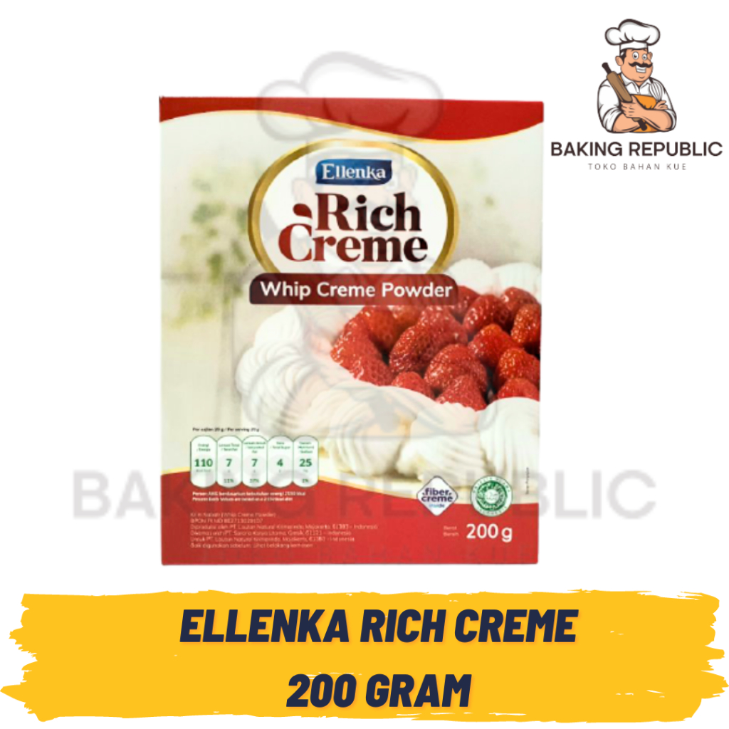 

ELLENKA RICH WHIP CREAM POWDER | 200GR | 400GR | ELLENKA RICH BOX WHIP CREAM BUBUK