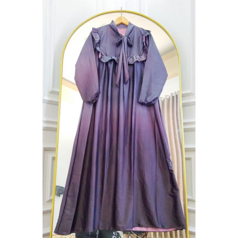 EVELYN DRESS | GAMIS ARMANI SILK GRADASI 2 WARNA