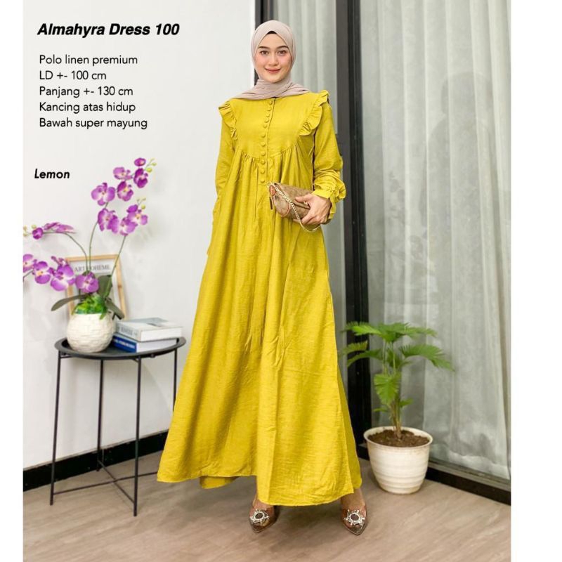 ALMAHYRA DRESS | GAMIS POLO LINEN PREMIUM